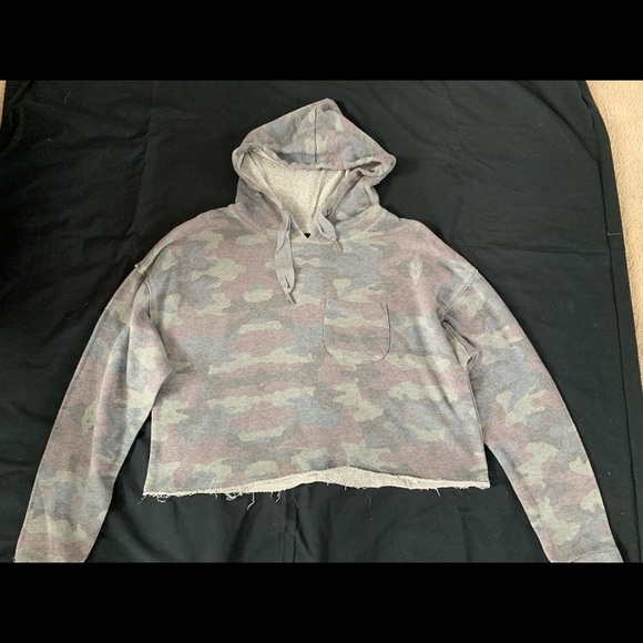 Camo cropped hoodie - Picture 1 of 2